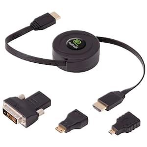 5 ft. Standard HDMI Cable with Mini, Micro and DVI Adapters