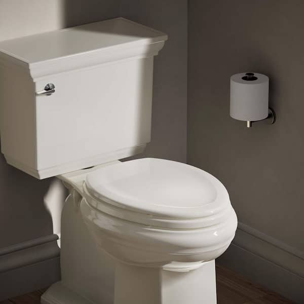 Stonewood Elongated Closed Front Toilet Seat in Biscuit