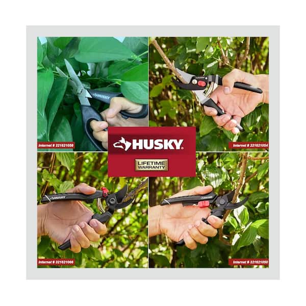 Husky 8 in. Bypass Garden Pruner Shears Husky-11 - The Home Depot
