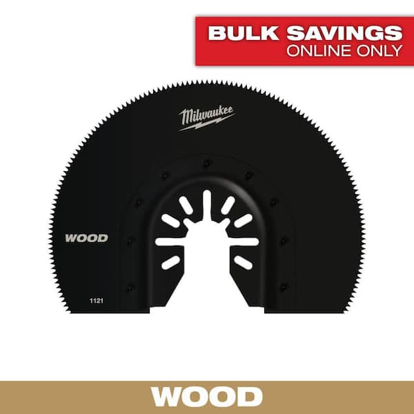 Milwaukee 3-1/2 in. High Carbon Steel Universal Fit Segmented Wood Cutting Multi-Tool Oscillating Blade (1-Pack)