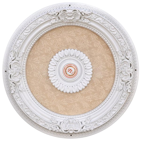 AFD 2 in. x 24 in. x 24 in. Petite Blanco Chandelier Polysterene Ceiling Medallion Moulding