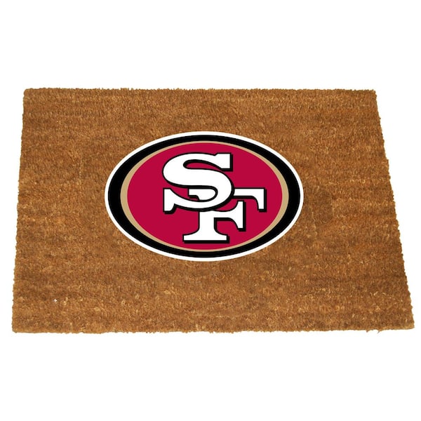 The Memory Company San Francisco 49ers 19.5 in. x 29.5 in. Coir Fiber Colored Logo Door Mat