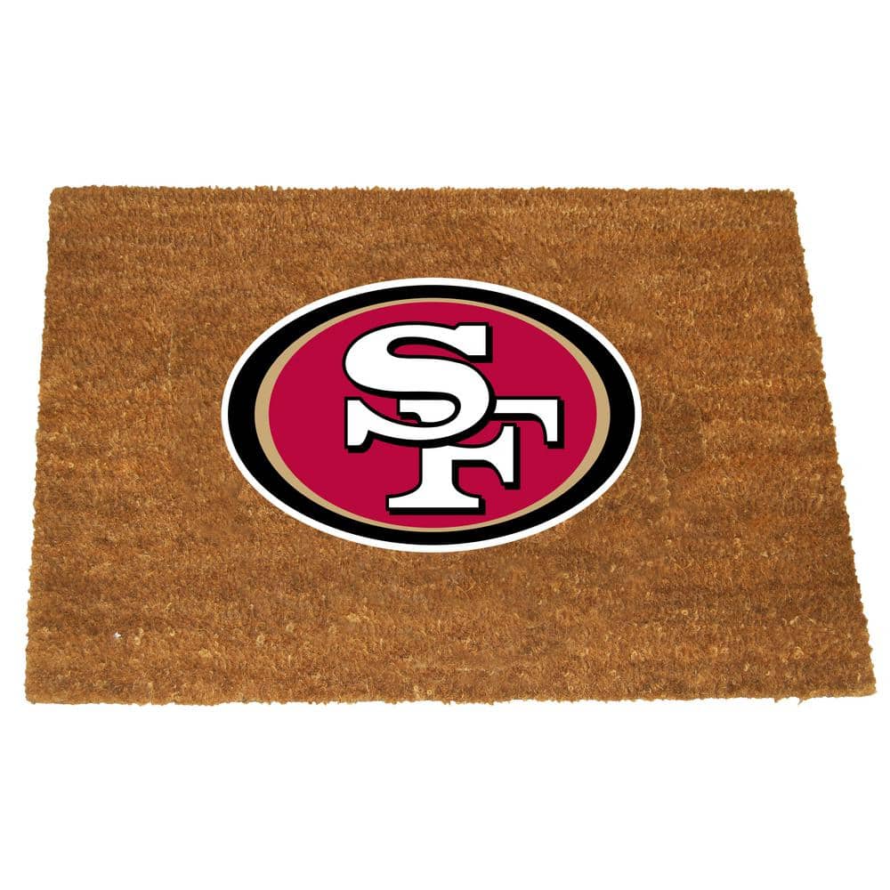 UPC 687746746289 product image for San Francisco 49ers 19.5 in. x 29.5 in. Coir Fiber Colored Logo Door Mat | upcitemdb.com