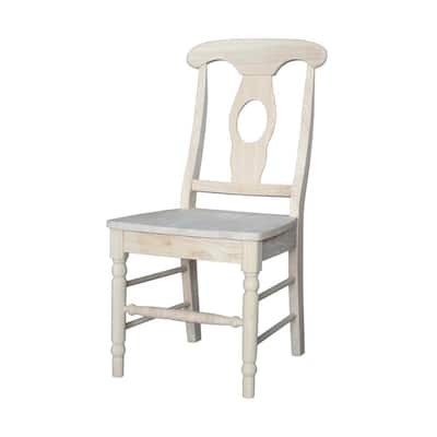 Empire Unfinished Solid Wood Chairs (Set of 2)