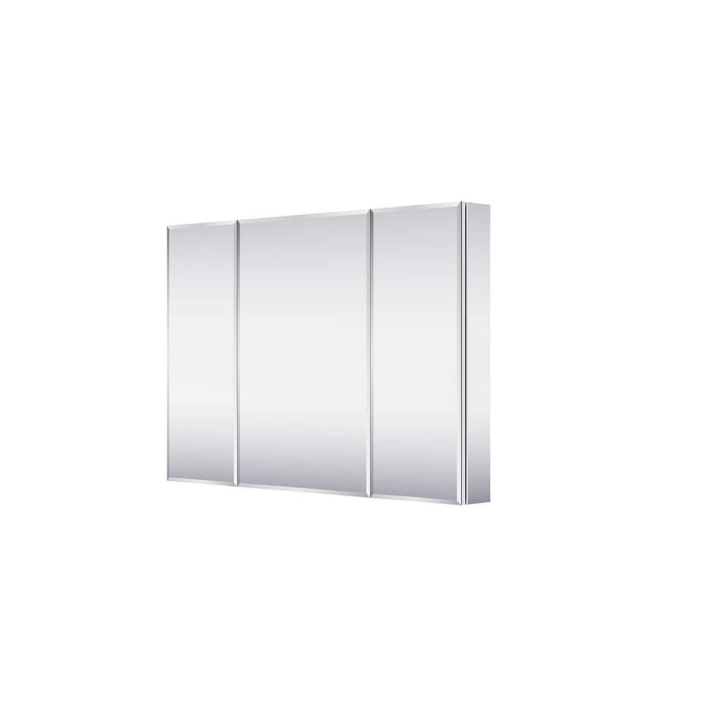44 in. W x 30 in. H Bevel Rectangular Combo Aluminum Recess/Surface Mount Medicine Cabinet with Mirror, Soft Close Door price history on PriceWatchPro