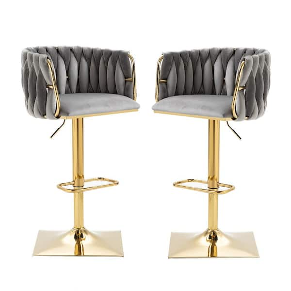 Velvet high bar discount stools