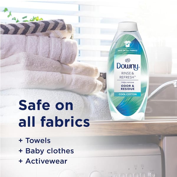 Downy HE Compatible Cool Cotton Rinse & Refresh Liquid Laundry Odor Remover  and Fabric Softener, 25.5 fl oz - Kroger