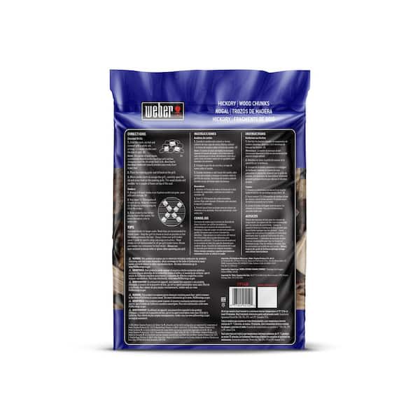 Weber Hickory Wood Chunks 17148 - The Home Depot