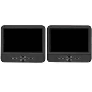 7.5 in. Dual Car Portable DVD Player with 5H Battery, Last Memory, AV Out and in, Support USB/SD/Sync TV