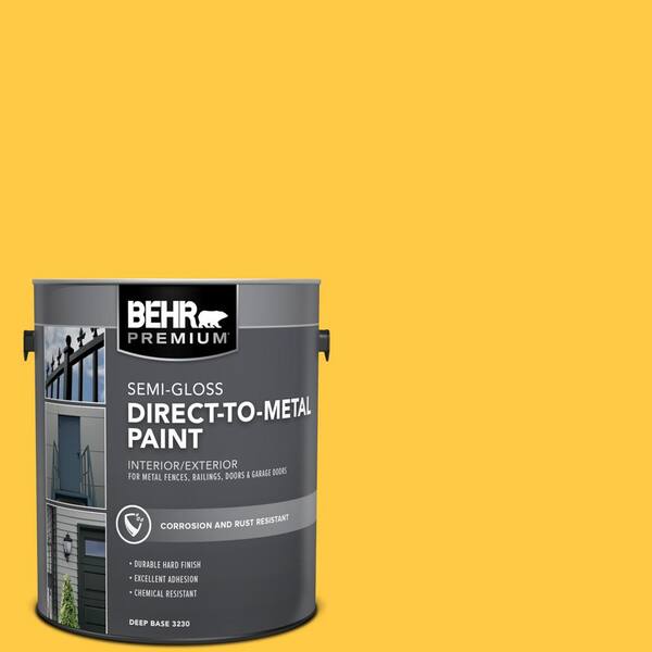 BEHR PREMIUM 5 gal. #MQ5-28 Dawn Gray Semi-Gloss Direct to Metal