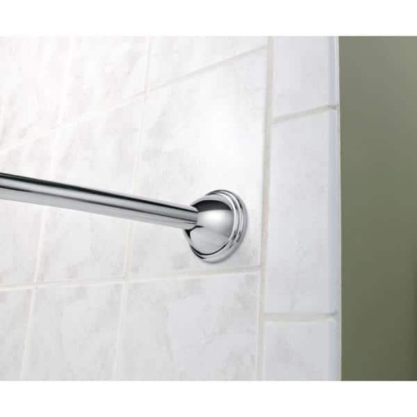 Moen 72" Adjustable Curved Chrome Shower Rod
