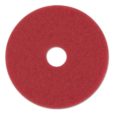 12 in. Dia Standard Buffing Red Floor Pad