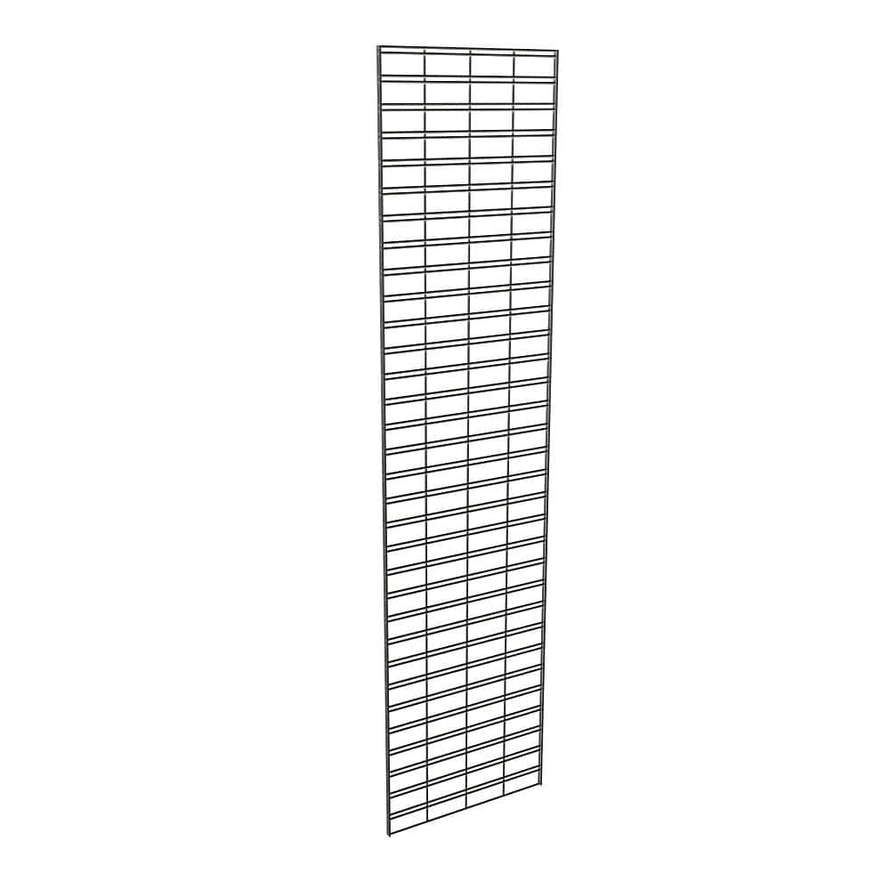 Econoco 96 in. H x 24 in. L Black Metal Slatgrid Wall Panel Set (3-Pack)  P3STG28B The Home Depot