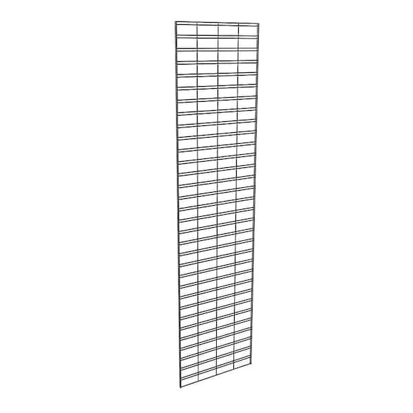 Econoco 96 in. H x 24 in. L Black Metal Slatgrid Wall Panel Set (3-Pack)