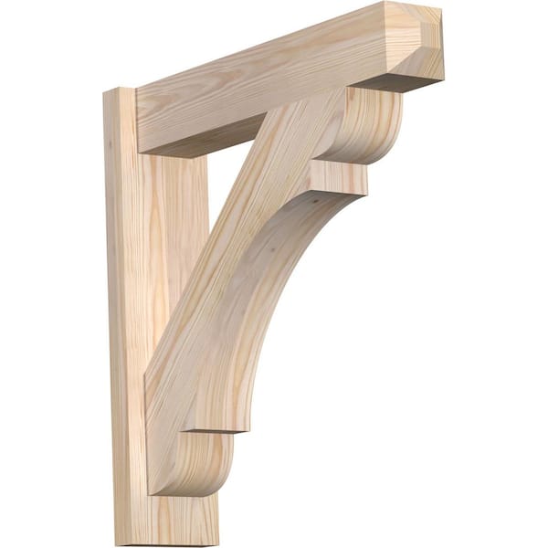 Ekena Millwork 6 in. x 24 in. x 24 in. Douglas Fir Olympic Craftsman Smooth Outlooker
