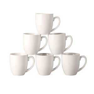 16 oz. Large Coffee Mugs with Handle for Tea, Latte, Cappuccino, Milk, Set of 6 Light Beige