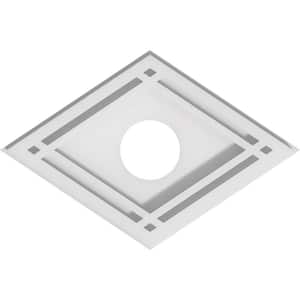 1 in. P X 10 in. W X 6-5/8 in. H X 2 in. ID Diamond Architectural Grade PVC Contemporary Ceiling Medallion