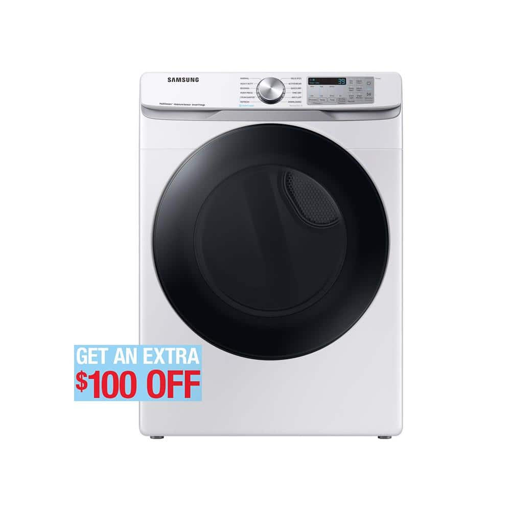 Reviews for Samsung 7.5 cu. ft. Smart Gas Dryer with Steam Sanitize+ in White Pg 2 The Home