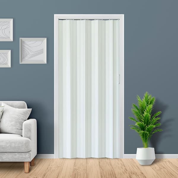 Everbilt 42 x 96 Accordion Door Jupiter White JUP-42X96W - The