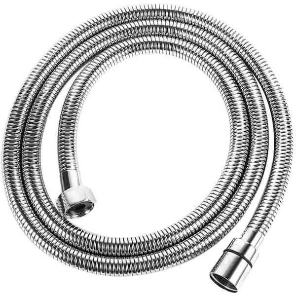 Aurora Decor AJAD Tank Lever 60 in. Stainless Steel Replacement Shower Hose in Chrome