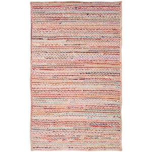 Cape Cod Natural/Multi 4 ft. x 6 ft. Striped Braided Area Rug