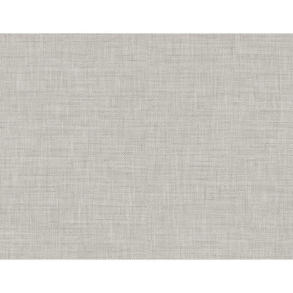 CASA MIA Linen Texture Soft Grey Vinyl Non-Pasted Strippable Wallpaper Roll (Cover 60.75 sq. ft.)