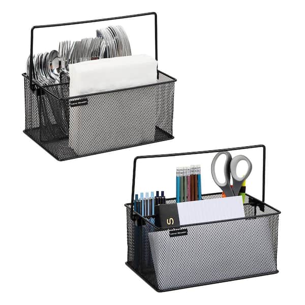 Mesh Desk Organizer Office Supply Caddy Drawer With Pen Holder