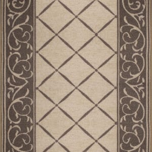 Horchow Tan 2 ft. 2 in. x Your Choice Length Stair Runner