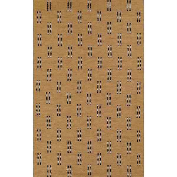 Double Dash Natural 8 ft. x 10 ft. Reversible Indoor/Outdoor Area Rug