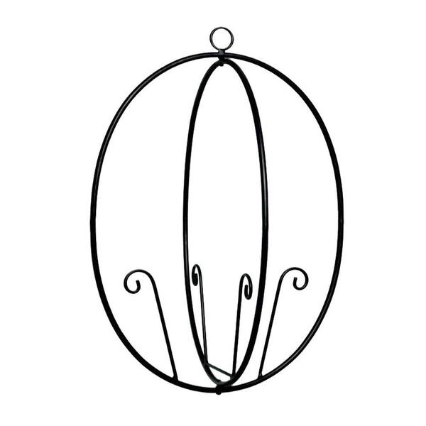 Hampton Bay Iron Oval Planter Pot Hanger ZT13311 The Home Depot