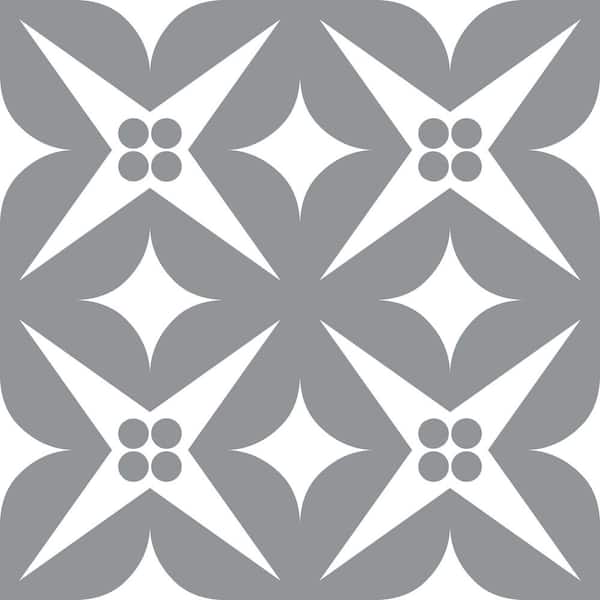 MI ALMA Grey B51 7 in. x 7 in. Vinyl Peel and Stick Tile (24-Tiles, 8.17 sq. ft./Pack)