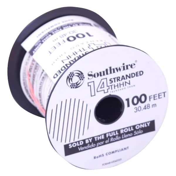 500 ft. 14-Gauge Black Stranded CU THHN Wire