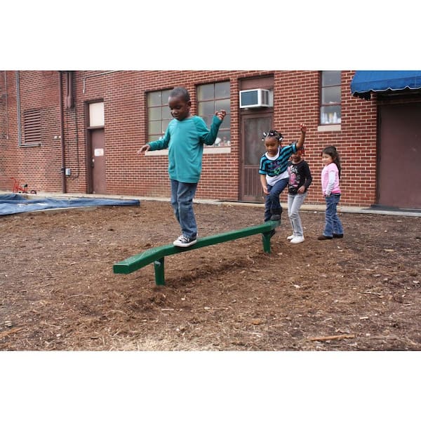 Ultra Play UPlay Today Green Commercial Balance Beam with Leaf Punched  Steel Design ZBAL-8 - The Home Depot
