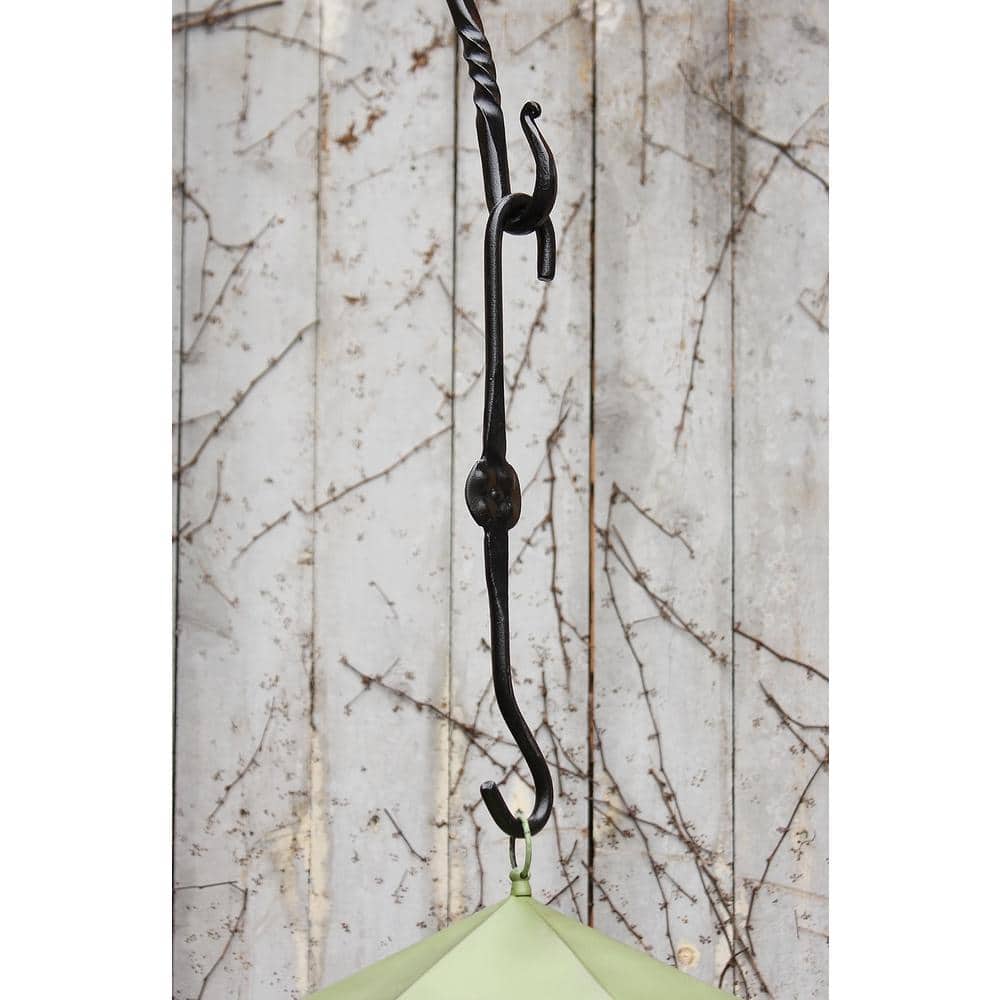 15-inch Black Powder Coated Metal Double Ended Extender Hooks