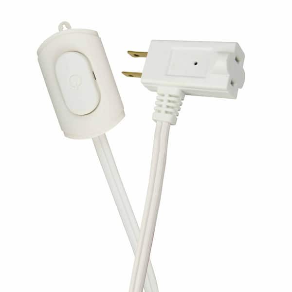 HDX 15 ft. 16/2 Indoor Switch Extension Cord, White