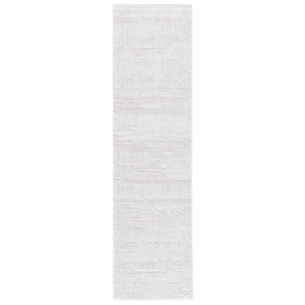 Kingston 2 ft. x 8 ft. Ivory/Light Gray Branch Runner Rug