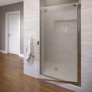 Armon 25-1/8 in. x 66 in. Semi-Frameless Pivot Shower Door in Chrome