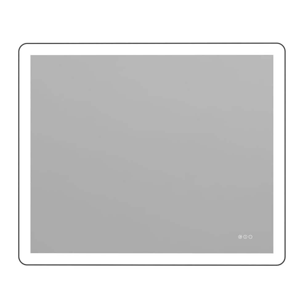 48 in. W x 40 in. H Rectangular Framed Anti-Fog LED Light Wall Bathroom Vanity Mirror Front Light price history on PriceWatchPro
