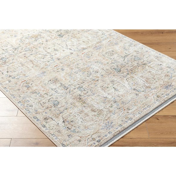 Rivaldo Cream/Light Brown Oriental 9 ft. x 13 ft. Indoor Area Rug