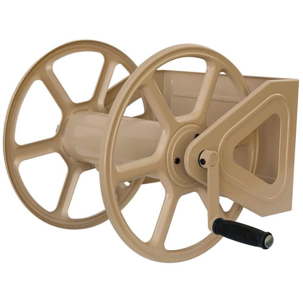 Wall Mounted Steel Hose Reel Kit Stores 75m of 1/2 Garden Hose