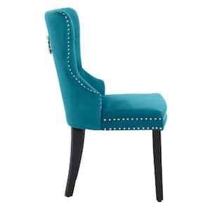 Brooklyn Teal Tufted Velvet Dining Side Chair (Set of 4)