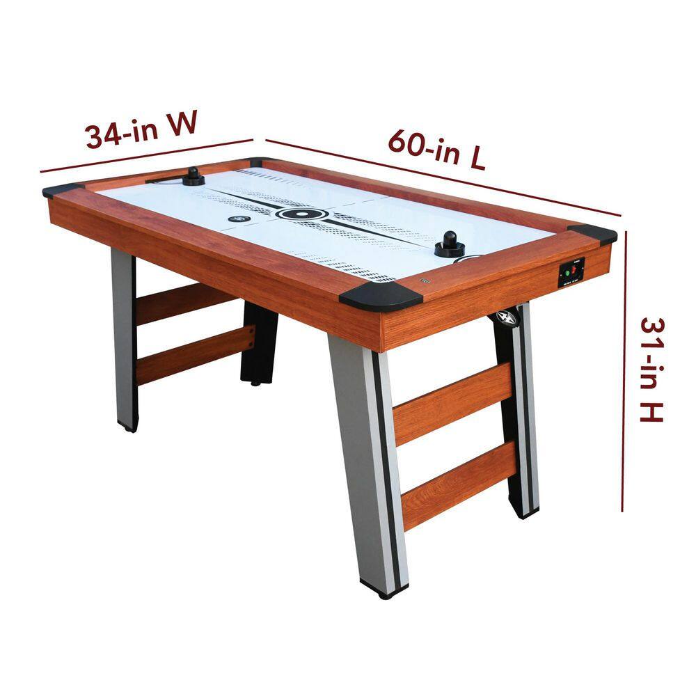 Dorsett 5-Foot Air Hockey Table with LED Scoring and Engineered Wood
