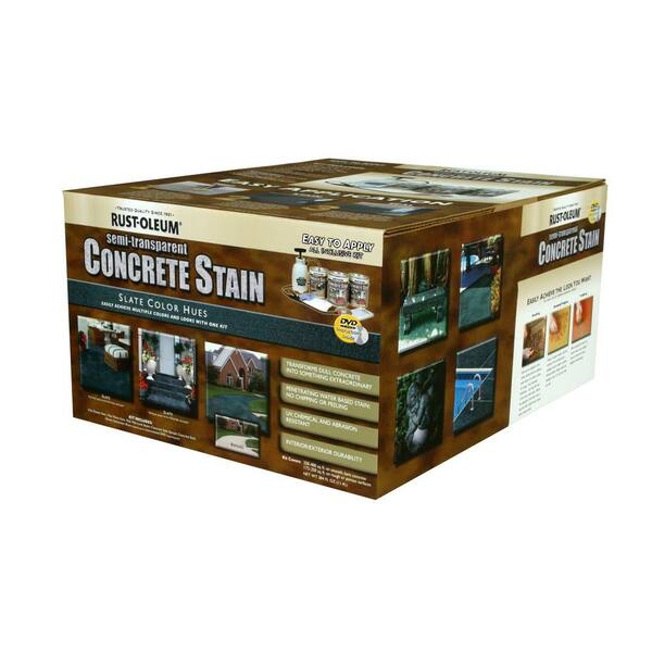 Rust-Oleum 3-gal. Slate Gloss Concrete Stain Kit