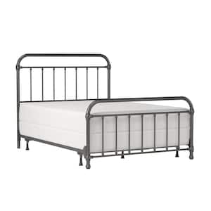Kirkland Gray Queen Headboard and Footboard Bed with Frame