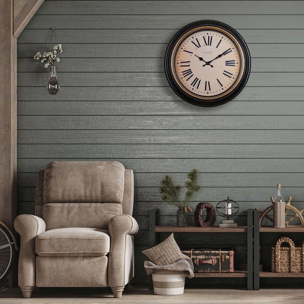 La Crosse Technology 18 in. Traditions Antique Brown Quartz Analog