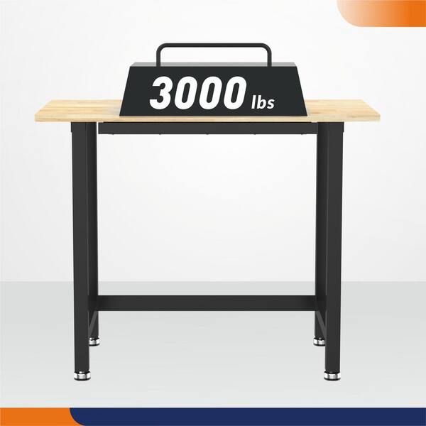4Dock 48 in. W x 24 in. D 1-Drawer Workbench Table with Rubber