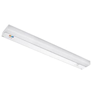 24 in. Hardwire White Integrated LED Undercabinet Light 5CCT