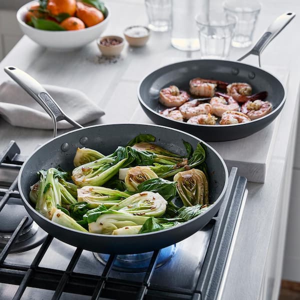  GreenPan Paris Pro Hard Anodized Healthy Ceramic Nonstick, 10 Frying  Pan Skillet, PFAS-Free, Dishwasher Safe, Grey: Stir Fry Pans: Home & Kitchen