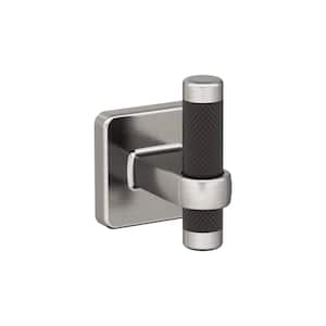Esquire Single Robe Hook in Brushed Nickel/Oil-Rubbed Bronze