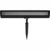 Hampton Bay Black Integrated LED Outdoor Solar Wall Wash Spot Light 49975